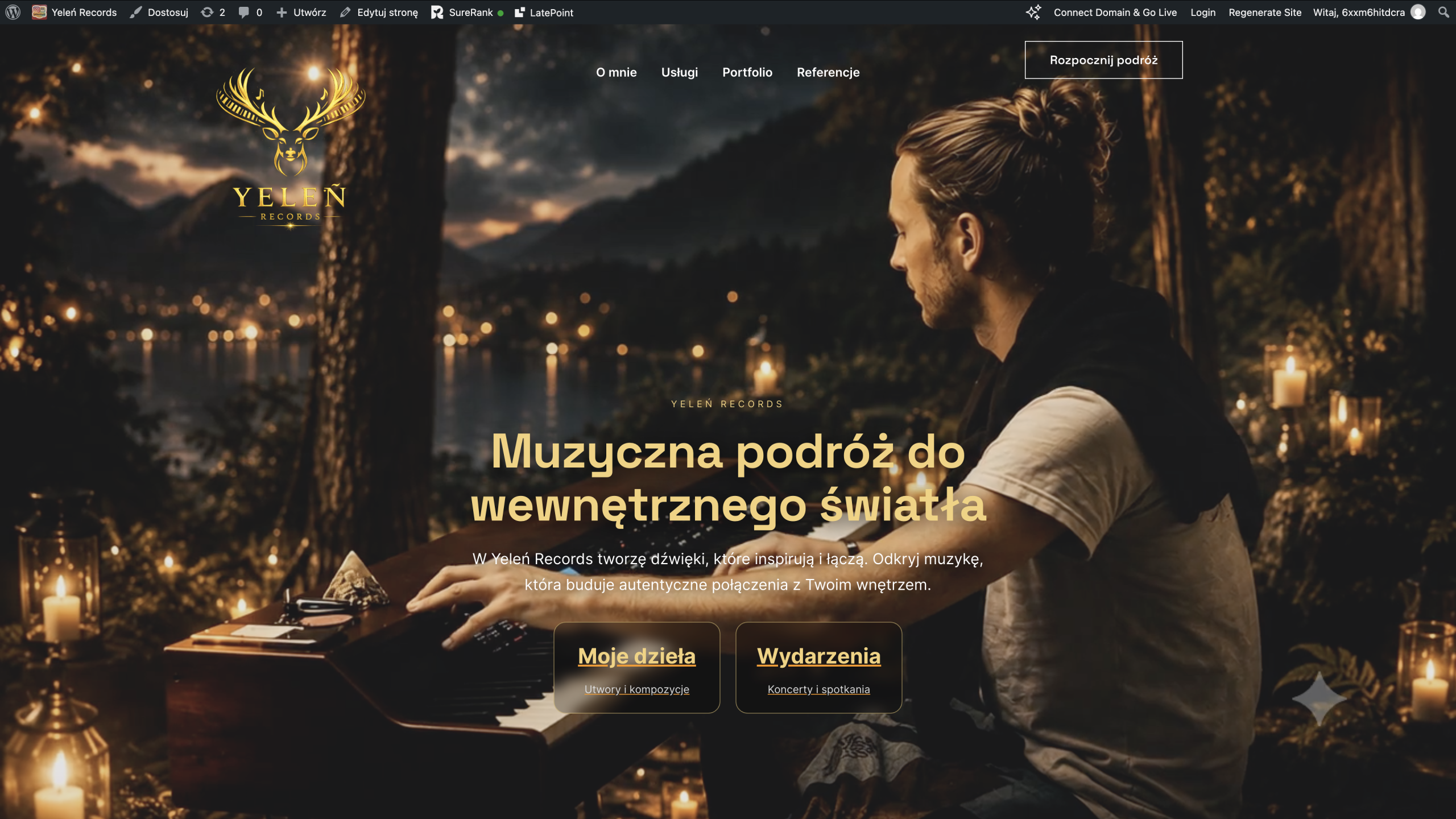 Podgląd strony internetowej Yeleń Records